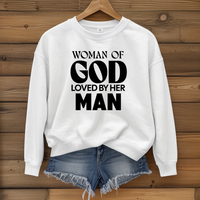 Load image into Gallery viewer, Woman of God Sweatshirt, For Wife, Christian Sweatshirt, Women's Faith, Mother's Day Valentines Gift