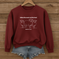 Load image into Gallery viewer, Follow The Word Not The Herd Unisex Sweatshirt