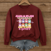 Load image into Gallery viewer, Jesus Is My Jam Christian Sweatshirt, Cute Faith Shirt, Christian Mom, Funny Christian Gift