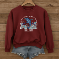 Load image into Gallery viewer, Isaiah 43:2, When You Go Through Deep Waters, Faith Sweatshirt, Bible Verse Shirt, Whale Shirt