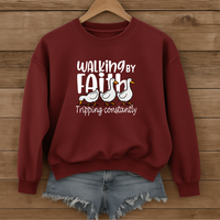 Load image into Gallery viewer, Walking by Faith - Tripping Constantly Goose Themed Shirt
