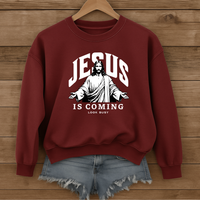 Load image into Gallery viewer, Jesus Is Coming Look Busy - Unisex Christian sweatshirt
