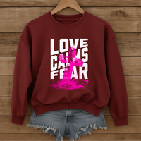 Load image into Gallery viewer, Love Calms Fear - Cozy Sweatshirt
