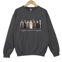 Load image into Gallery viewer, Reza Como Mujer - Pray like a Girl Sweatshirt Spanish version en Espanol