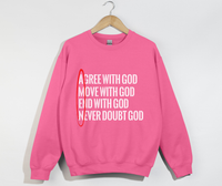 Load image into Gallery viewer, AMEN: Agree, Move, End, Never Doubt God - Christian Sweatshirt
