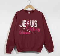Load image into Gallery viewer, Jesus Highway To Heaven - Christian Sweatshirt
