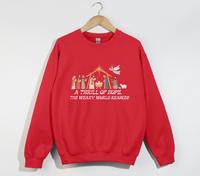 Load image into Gallery viewer, A Thrill Of Hope, The Weary World Rejoices - Christmas Sweatshirt
