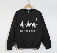 Load image into Gallery viewer, Tonight We Ride, 3 Wise Men - Christmas Sweatshirt

