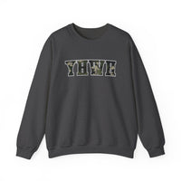 Load image into Gallery viewer, YHWH Camo Sweatshirt, Every Breath Speaks His Name Shirt, Preppy Christian Faith, YHWH Lungs, Faith Church Sweatshirt
