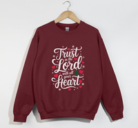 Load image into Gallery viewer, Trust In The Lord With All Your Heart - Christmas Sweatshirt
