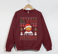 Load image into Gallery viewer, Go Jesus, It&#39;s Your Birthday - Christmas Sweatshirt

