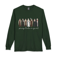 Load image into Gallery viewer, Pray Like a Girl Long Sleeve Tee