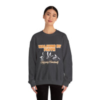 Load image into Gallery viewer, Walking by Faith, Tripping Constantly Sweatshirt, Christian Crewneck, Religious Pullover, Christian Gift, Religious Clothing
