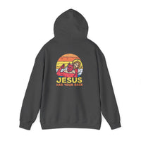 Load image into Gallery viewer, Jesus Has Your Back - Jesus Rear Naked Choke back printed Hoodie