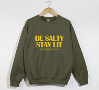 Load image into Gallery viewer, Be Salty Stay Lit - Christian Sweatshirt