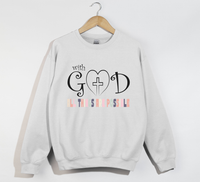 Load image into Gallery viewer, With God All Things Are Possible - Christian Sweatshirt
