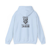 Load image into Gallery viewer, Feral But Loves Jesus - Christian Hoodie
