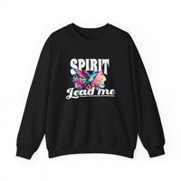 Load image into Gallery viewer, Spirit Lead Me, Christian Sweatshirt, Faith Shirt, Floral Unisex Hummingbird,  Prayer Shirt