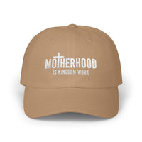 Load image into Gallery viewer, Motherhood is Kingdom Work Six Panel Adjustable Snapback Ballcap Hat
