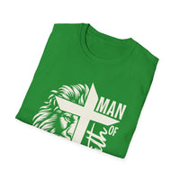 Load image into Gallery viewer, Man of Faith, Jesus Lion Cross Shirt, Christian Tee, Bible Verse Shirt, Unisex Tee, Christian Gift