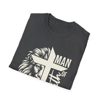Load image into Gallery viewer, Man of Faith, Jesus Lion Cross Shirt, Christian Tee, Bible Verse Shirt, Unisex Tee, Christian Gift