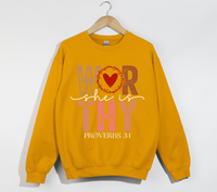 Load image into Gallery viewer, She Is Worthy - Christian Sweatshirt