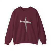 Load image into Gallery viewer, Nail Cross - Women&#39;s Dark Sweatshirt
