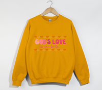 Load image into Gallery viewer, God&#39;s Love Never Fails - Christian Sweatshirt
