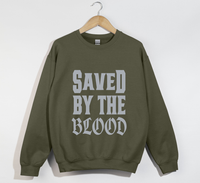 Load image into Gallery viewer, Saved By The Blood - Christian Sweatshirt