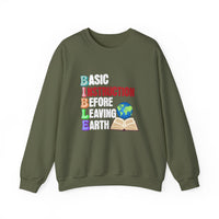 Load image into Gallery viewer, Bible Acronym Christian Sweatshirt, Basic Instructions Before Leaving Earth, Faith Shirt Pullover Gift