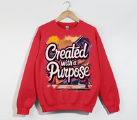 Load image into Gallery viewer, Created With A Purpose - Christian Sweatshirt