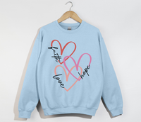 Load image into Gallery viewer, Faith Love Hope - Christian Sweatshirt
