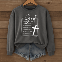 Load image into Gallery viewer, GOD Designed Me Created Me, Inspirational Religious Shirt, Christian Sweatshirt