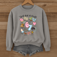 Load image into Gallery viewer, God Did It First Six Seven Shirt, Christian 6 7 Meme, Jesus Shirt, Faith Christian Sweatshirt, Inspirational Christian Shirt