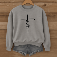 Load image into Gallery viewer, Cross Faith Design - Women's Sweatshirt