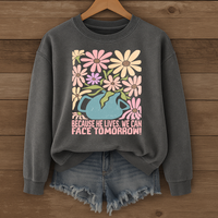 Load image into Gallery viewer, Because He Lives, We Can Face Tomorrow - Christian Easter Sweatshirt