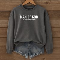 Load image into Gallery viewer, Man of God Loved By His Woman, Christian Sweatshirt, Men's Faith, Father's Day, Valentines Gift