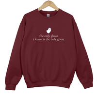 Load image into Gallery viewer, The Only Ghost I Know Is The Holy Ghost - Funny Christian Halloween Shirt, Faith Autumn Sweatshirt