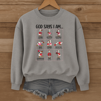 Load image into Gallery viewer, God Says I Am - Cute Christian Goose Sweatshirt