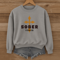Load image into Gallery viewer, Sober By The Grace Of God, Jesus Cross Sweatshirt, Sobriety Christian Shirt, Sobery Anniversary Gift