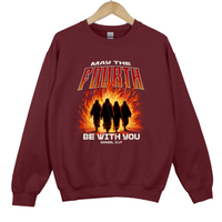 Load image into Gallery viewer, May The Fourth Be With You, Christian Sweatshirt, Faith Based Scripture, Religious Gift for Believers, Daniel 3 17