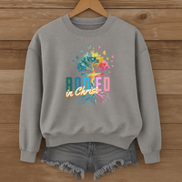 Load image into Gallery viewer, Rooted in Christ, Christian Sweatshirt, Jesus Lover Shirt, Religious Gift for Believers