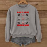 Load image into Gallery viewer, Gods Love Always Wins, Christian Valentine Shirt, Jesus Lover Shirt, Faith Gift Ideas