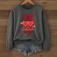 Load image into Gallery viewer, Woman Of God Loved By Her Man, Valentines Day Gift, Heart Shirt, Couple Gift Sweatshirt