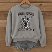 Load image into Gallery viewer, Stand With God, Christian Warrior Shirt, Inspirational Sweatshirt, Faith Shirt, Christian Gift
