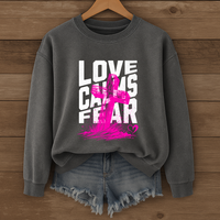 Load image into Gallery viewer, Love Calms Fear - Cozy Sweatshirt
