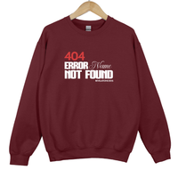 Load image into Gallery viewer, 404 Error Name Not Found Sweatshirt, Funny Christian Meme Crewneck, Revelation Bible Verse Shirt, Bold Faith Graphic Pullover