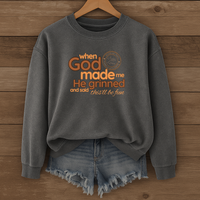 Load image into Gallery viewer, When God Made Me He Grinned, Funny Christian Coffee Lover Sweatshirt, Faith Shirt, Sarcastic Christian Shirt