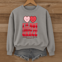 Load image into Gallery viewer, Im Not Perfect But Grace Looks Cute on Me, Christian Sweatshirt, Heart Shirt, Valentines Day Gift