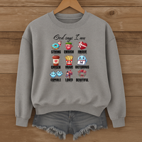 Load image into Gallery viewer, God Says I Am, Food Faith Quote, Bible Verse Shirt, Christian Sweatshirt